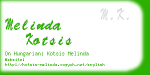 melinda kotsis business card